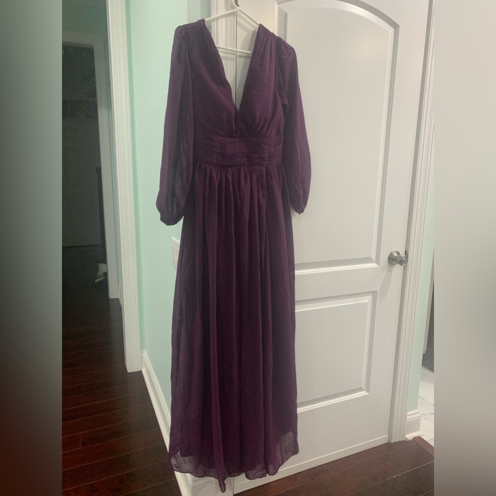 Elegant Purple Evening Gown